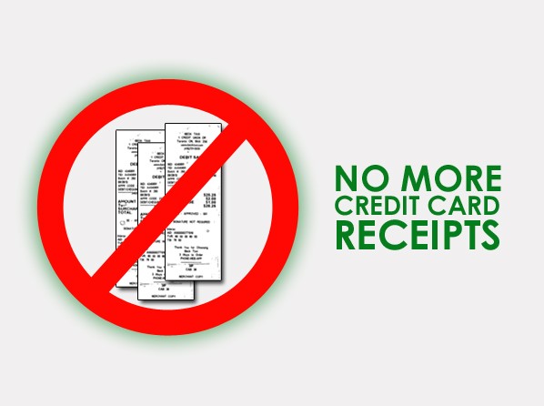 No More Credit Card Receipts