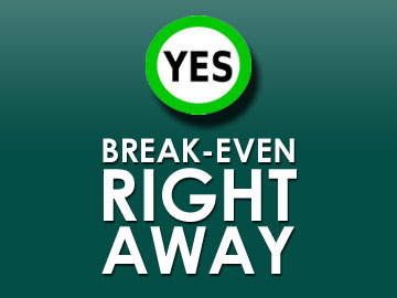 Break-Even Right Away
